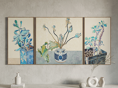 Modern Plant Painting Hanging Painting Decorative Painting model