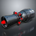 modern engine jet engine jet engine 3d model