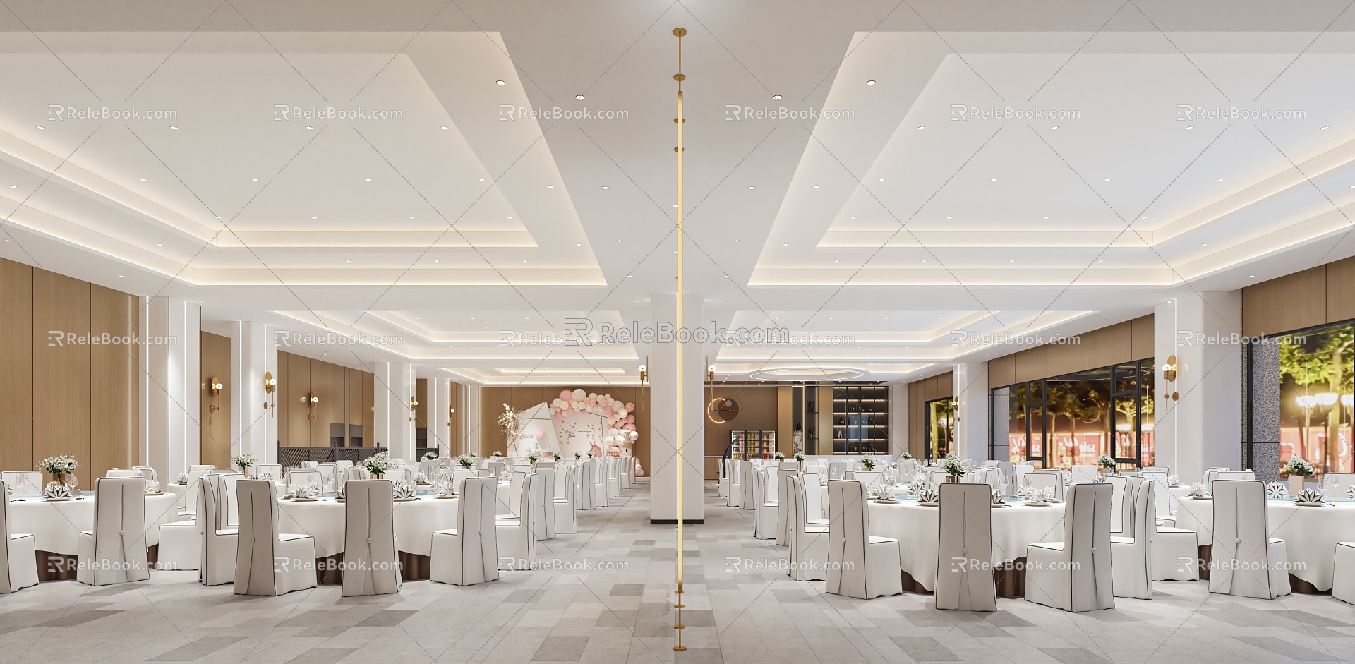 Modern Ballroom 3d model