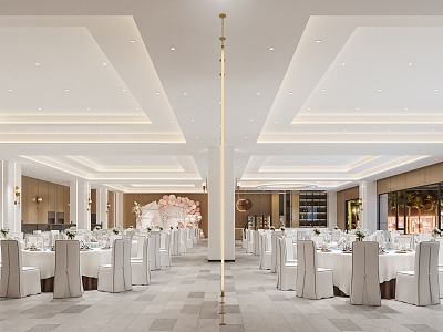 Modern Ballroom 3d model