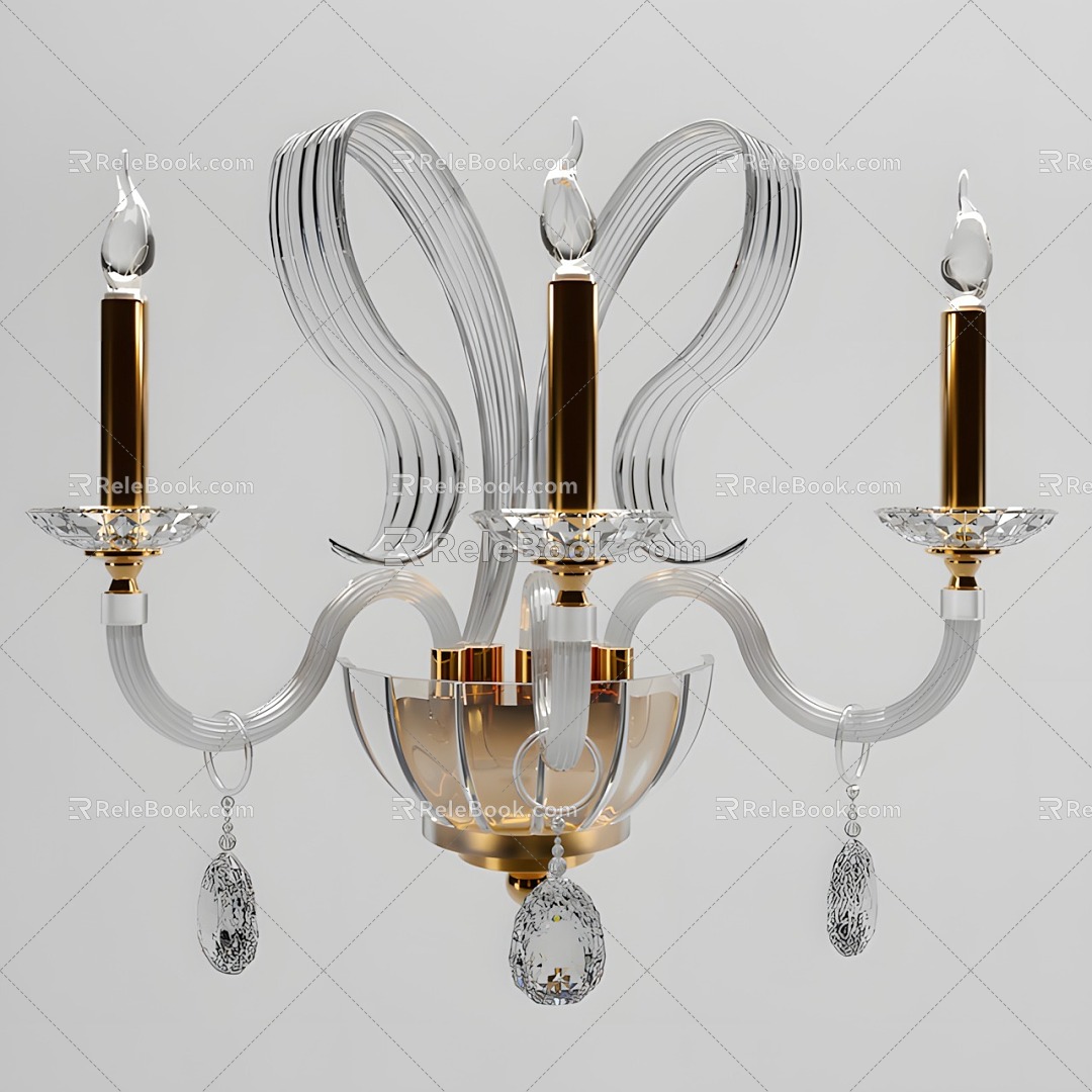 Lighting lamp wall lamp wall lamp bedside lamp chandelier living room lamp bedroom lamp dining room lamp European lamp 3d model