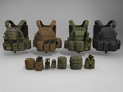 Modern body armor 3d model