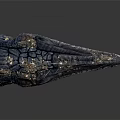 Detailed Crocodile Head Model With Sharp Teeth Textured Skin And Yellow Eyes