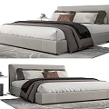 Modern Double Bed 3d model