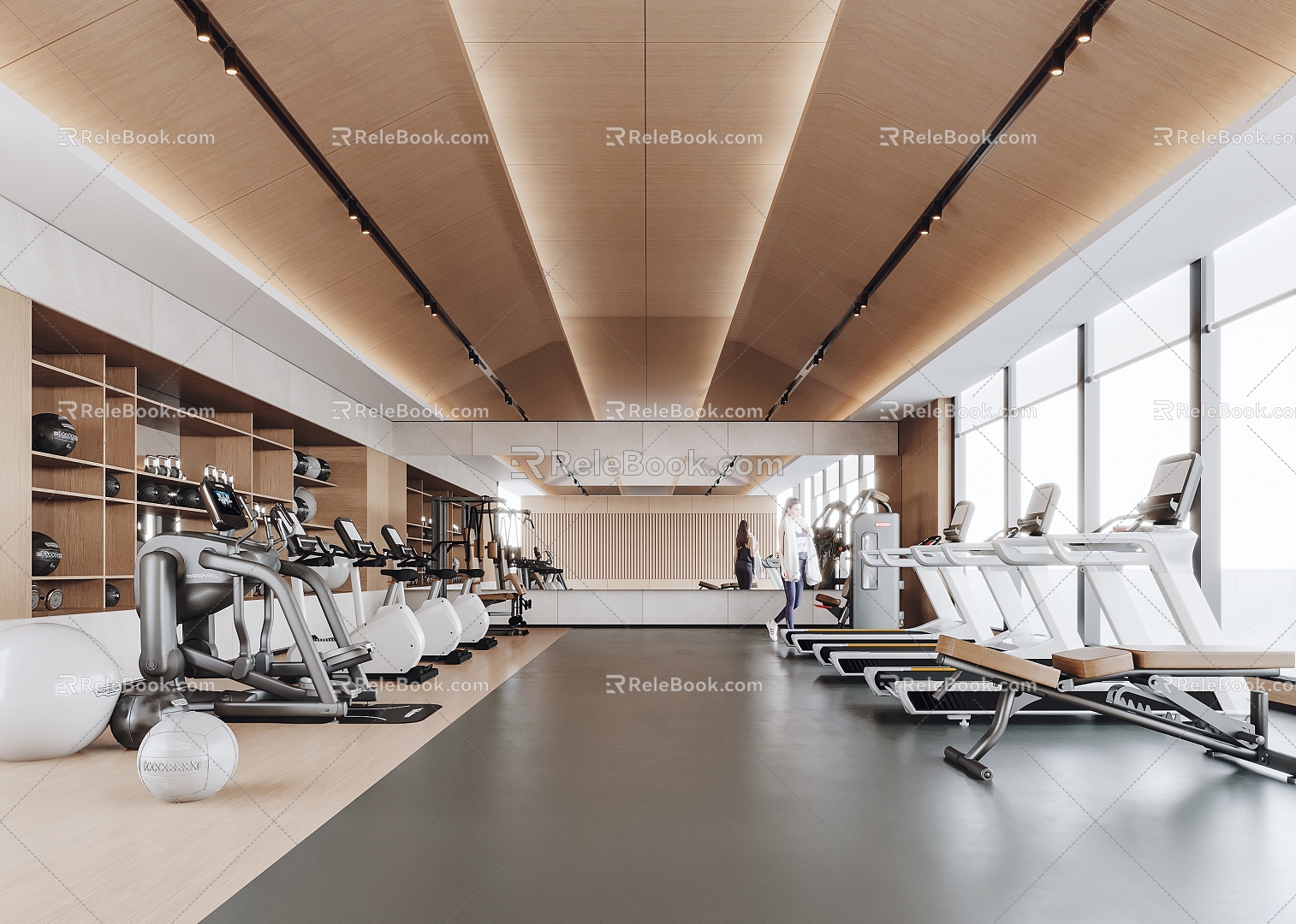 Modern Gym 3d model