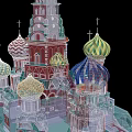 Ancient Historic Architecture With Colorful Domes Ornate Spires And Traditional Design