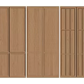 Wooden Wall Panels With Various Textures And Different Design Patterns 3d model