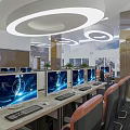 Modern Internet Cafe Internet Cafe 3d model