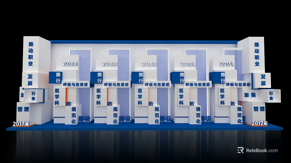 Housing Market Statistics From 2019 To 2023 With Annual Data Visualization 3d model