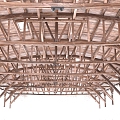 Chinese roof structure 3d model