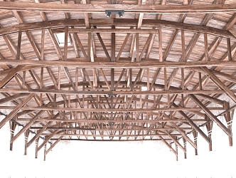 Chinese roof structure 3d model