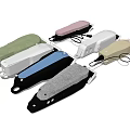 Various Colored Handheld Electric Devices With Charging Cables And Different Designs