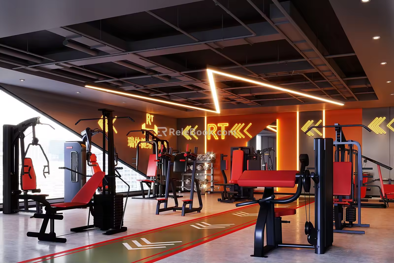 Modern Gym 3d model