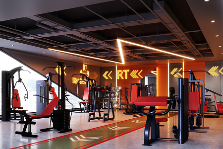 Modern Gym 3d model