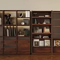 Elegant Wooden Bookshelf with Multiple Shelves Books Decorative Items and Storage Space
