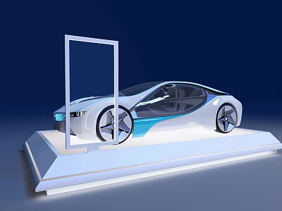 modern automobile energy car 3d model modern automobile energy car 3d model