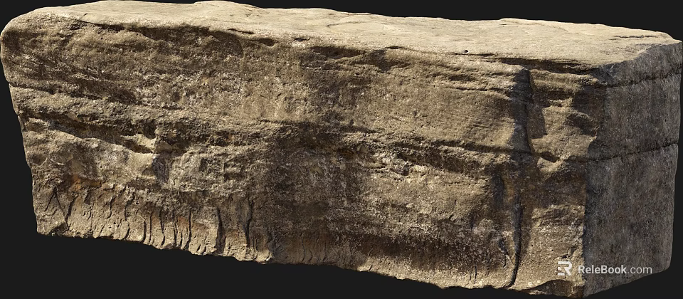 Natural Stone Wood Material With Detailed Texture And Rustic Surface 3d model 