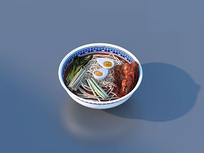 Noodle soup food gourmet 3d model Noodle soup food gourmet 3d model