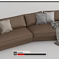 Modern Multiplayer Sofa Baxter Multiplayer Sofa Corner Sofa Seven Corner Sofa 3d model