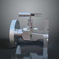 Industrial Stainless Steel Valve With Flange Connection And Manual Handle Design