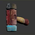 Hammer Warhammer Cartoon Hammer Magic Hammer Thor's Hammer Ancient Weapons Cold Weapons Medieval Items 3d model
