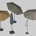 Outdoor Umbrella With Various Colors And Different Stand Designs For Patio