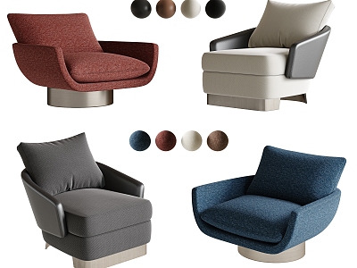 Modern Leisure Sofa Combination Single Sofa Chair Single Leisure Chair Leather Sofa Chair Fabric Sofa Chair model