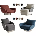 Leisure Sofa Set with Multiple Color Options and Modern Comfort Design 3d model