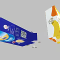 Two Cereal Boxes With Orange And Blue Packaging Open Box Showing Spilled Cereal Rings