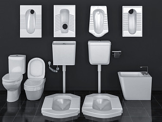 Modern Squat Toilet Squat Toilet Squat Toilet Flush Toilet Urinal 3d model