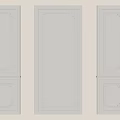 Elegant White Decorative Wall Paneling With Intricate Carved Frames And Various Designs