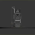 Military Artillery Equipment With Circular Rail Base And Long Barrel Mechanical Structure