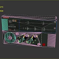 Green Computer Device Featuring Selection Interface Waveform Display And Control Buttons