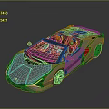 Silver Convertible Sports Car With Sleek Exterior Orange Seats And Aerodynamic Design Reflection
