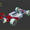 Honda Formula Racing Car With White Red Livery Number 12 Aerodynamic Design