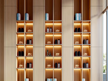 Modern Bookcase Glass Door Decoration Wine Cabinet Glass Door Cabinet High Cabinet Side Cabinet Bookcase (ID:ggajh851678)