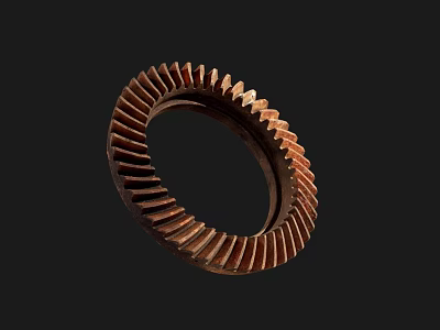 industrial LOFT gear machine parts gear 3d model