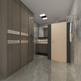 Changing Room Bathroom Cabinet Bathroom Basin Wardrobe 3d model