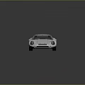 Sleek Silver Vintage Sports Car With Streamlined Body And Retro Design