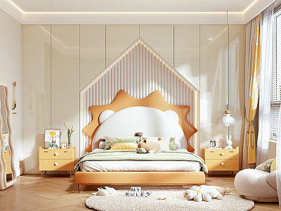 Modern Children's Room 3d model