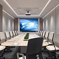 Modern Monitoring Room Interior With Control Desks Multiple Screens And Workstations