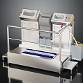 Industrial Sanitizing Equipment With Metal Structure Control Panels And Foot Pedal