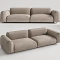 Modern double sofa 3d model