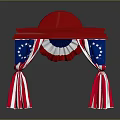 Curtain Realistic Game Item 3d model