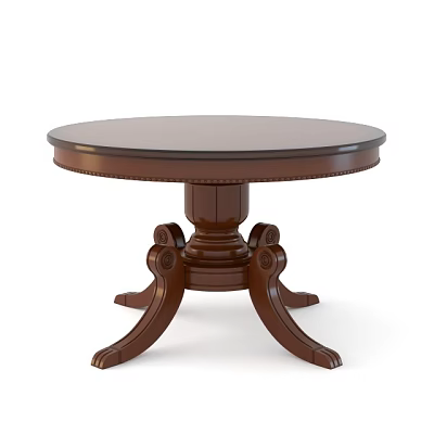 European-style round solid wood 3d model European-style round solid wood 3d model