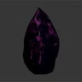 Modern Purple Crystal Decorative Ornament Set With Irregular Shape For Home Decor