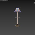 Living room bedroom study floor lamp, remote control floor lamp 3d model