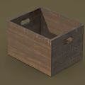 Rustic Wooden Storage Cabinet With Handles Natural Wood Texture And Square Design