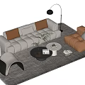 Sofa coffee table 3d model