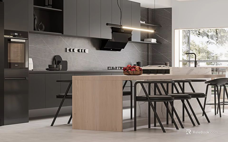 Modern restaurant 3d model 